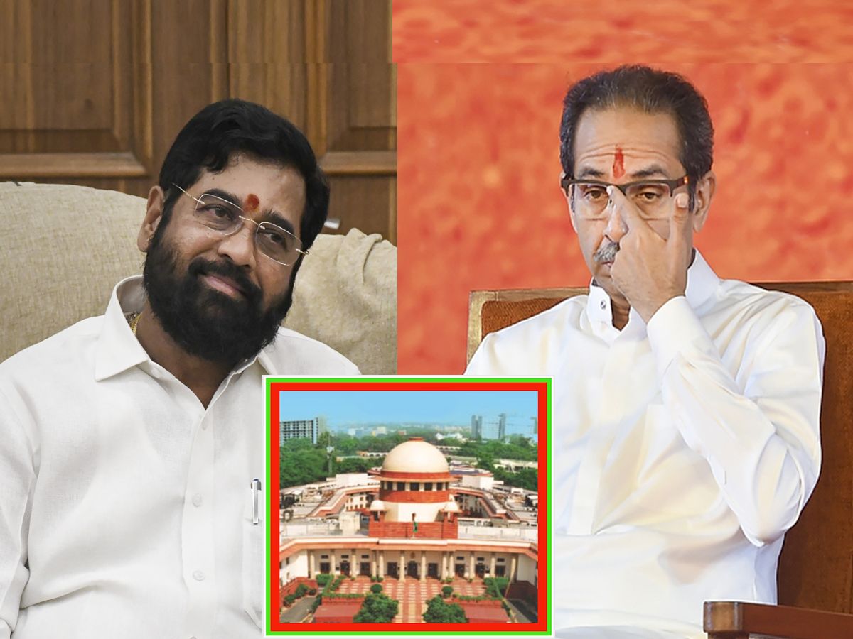 Eknath Shinde Vs Shiv Sena in Supreme Court ठकरन धकक शदन