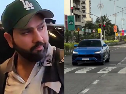 Watch Rohit Sharma Spotted Driving His Lamborghini Urus With Special