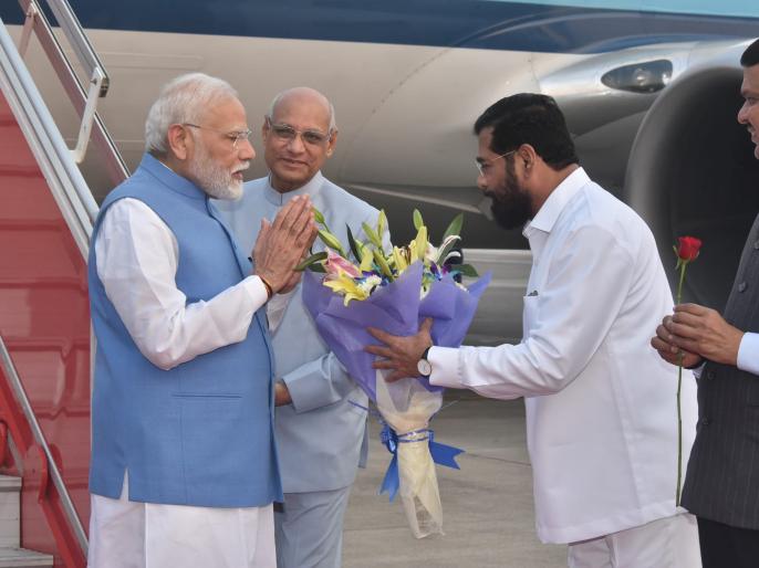 Pm Modi Arrives Mumbai To Inaugurate St International Olympic