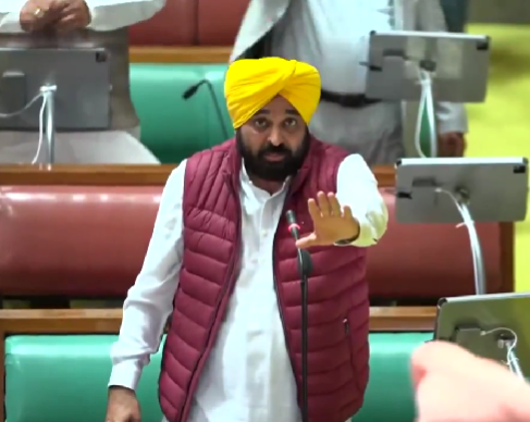 Heated Exchanges Between Cm Bhagwant Mann And Congress Lop Pratap Singh