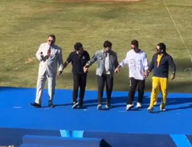 Sachin Tendulkar Ram Charan Akshay Kumar And Suriya Dance To Naatu