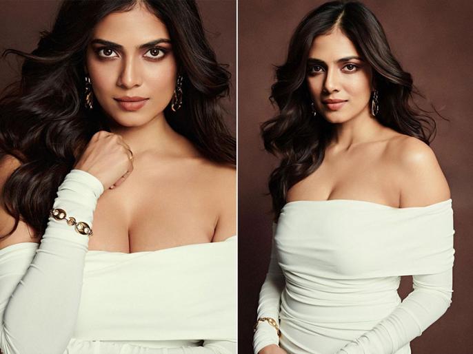 Malavika Mohanan Raises Temperature In Off Shoulder White Bodycon Dress