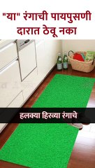 "या" रंगाची पायपुसणी दारात ठेवू नका #shorts KA5 - Marathi News | | Latest bhakti News at Lokmat.com