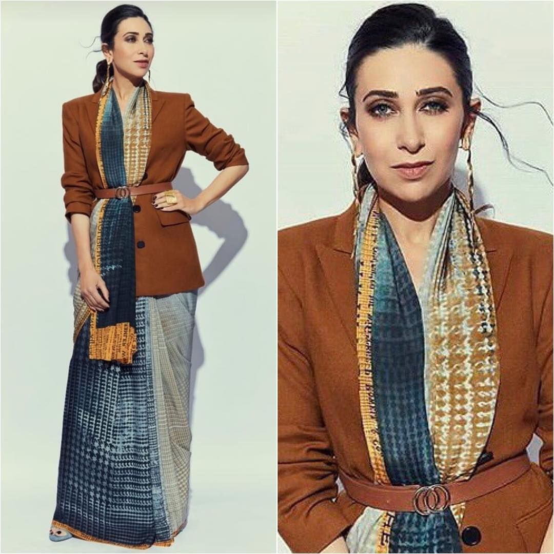 silk saree with blazer 2018 – South India Fashion