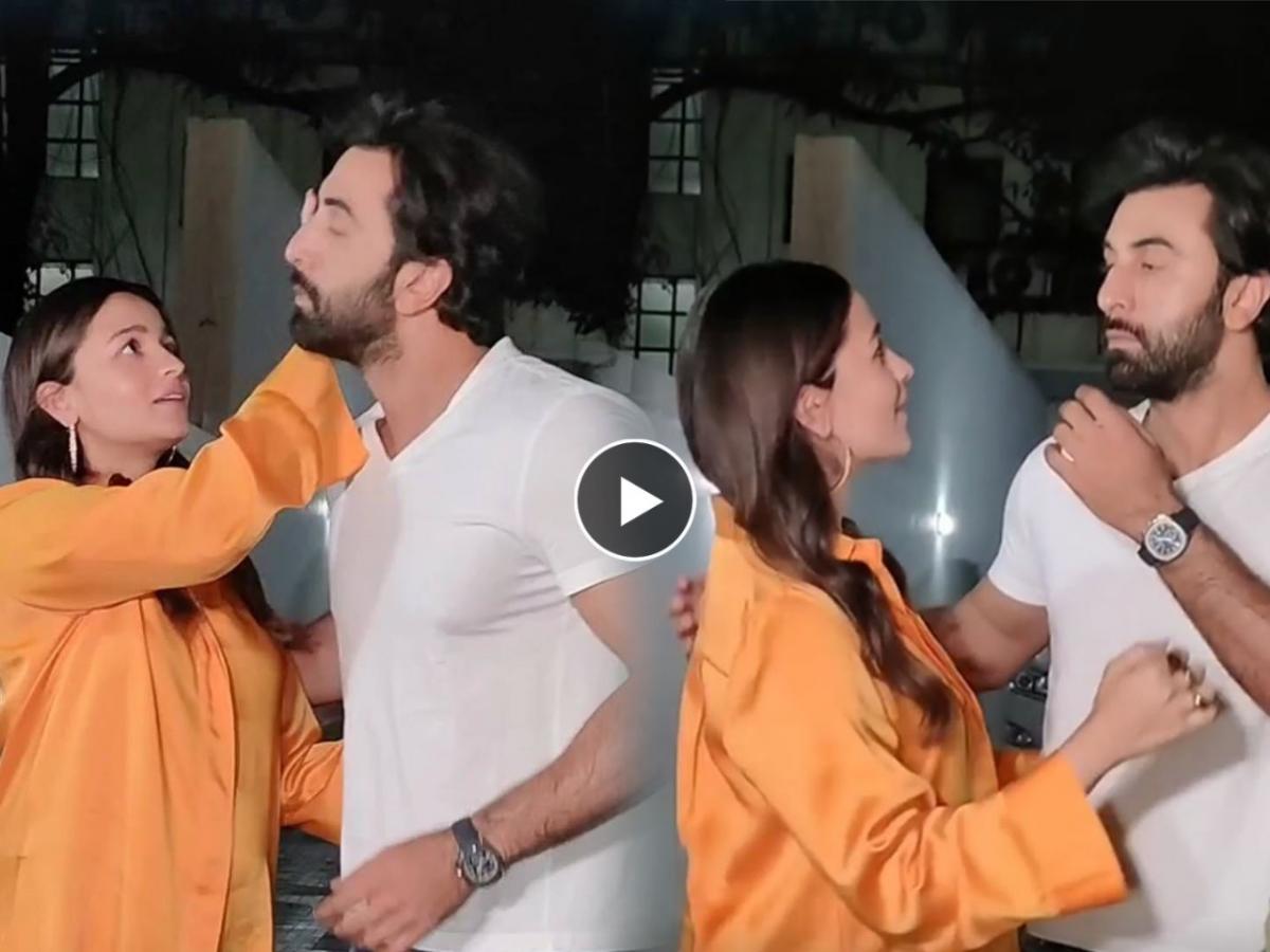 Ranbir Alia: रणबीरचे केस व्यवस्थित करायला गेली आलिया; त्याने काय केलं ...