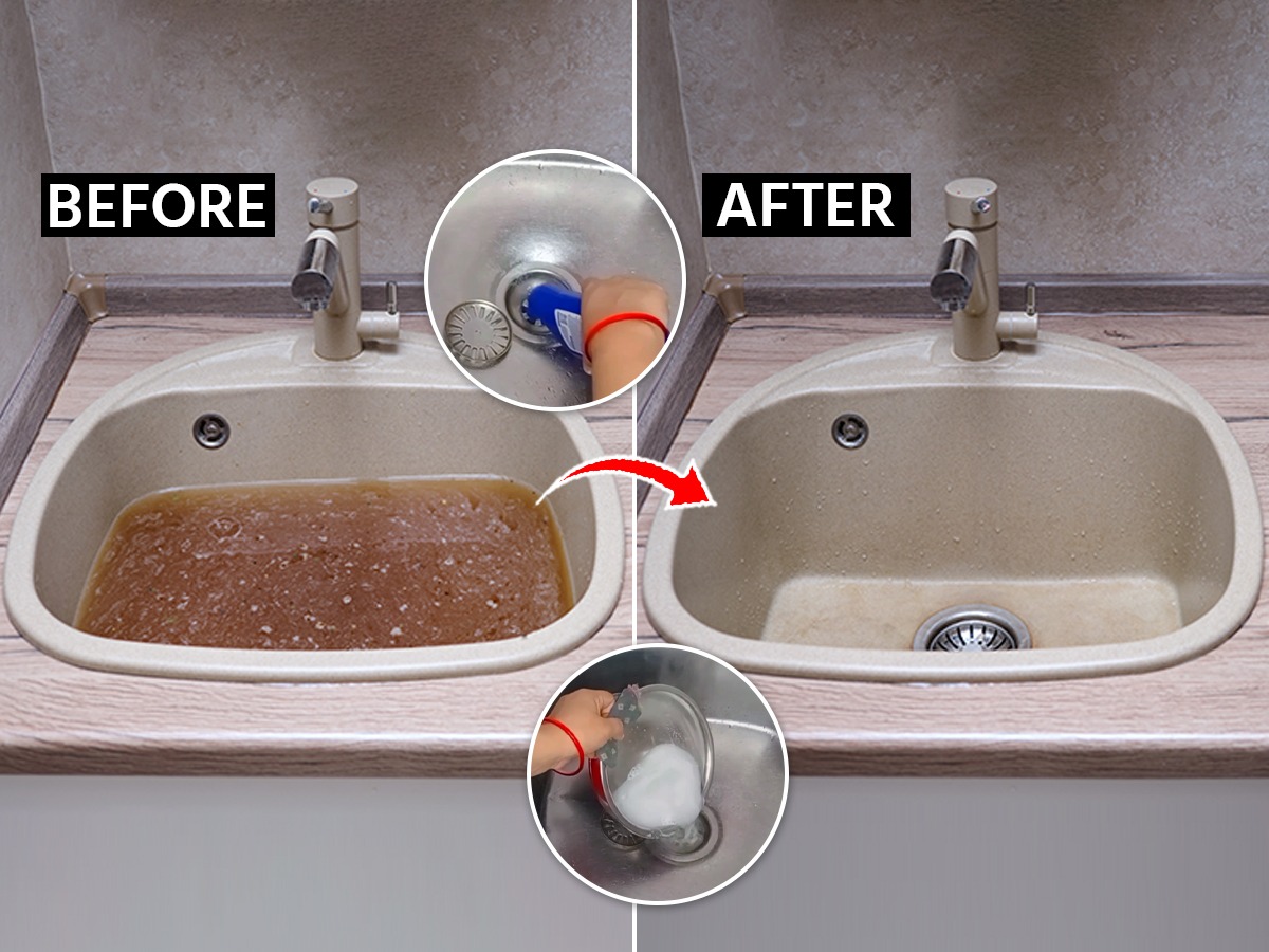 तुंबणारं किचन सिंक साफ करण्याची १ सोपी घरगुती ट्रिक, सिंक राहील कायम