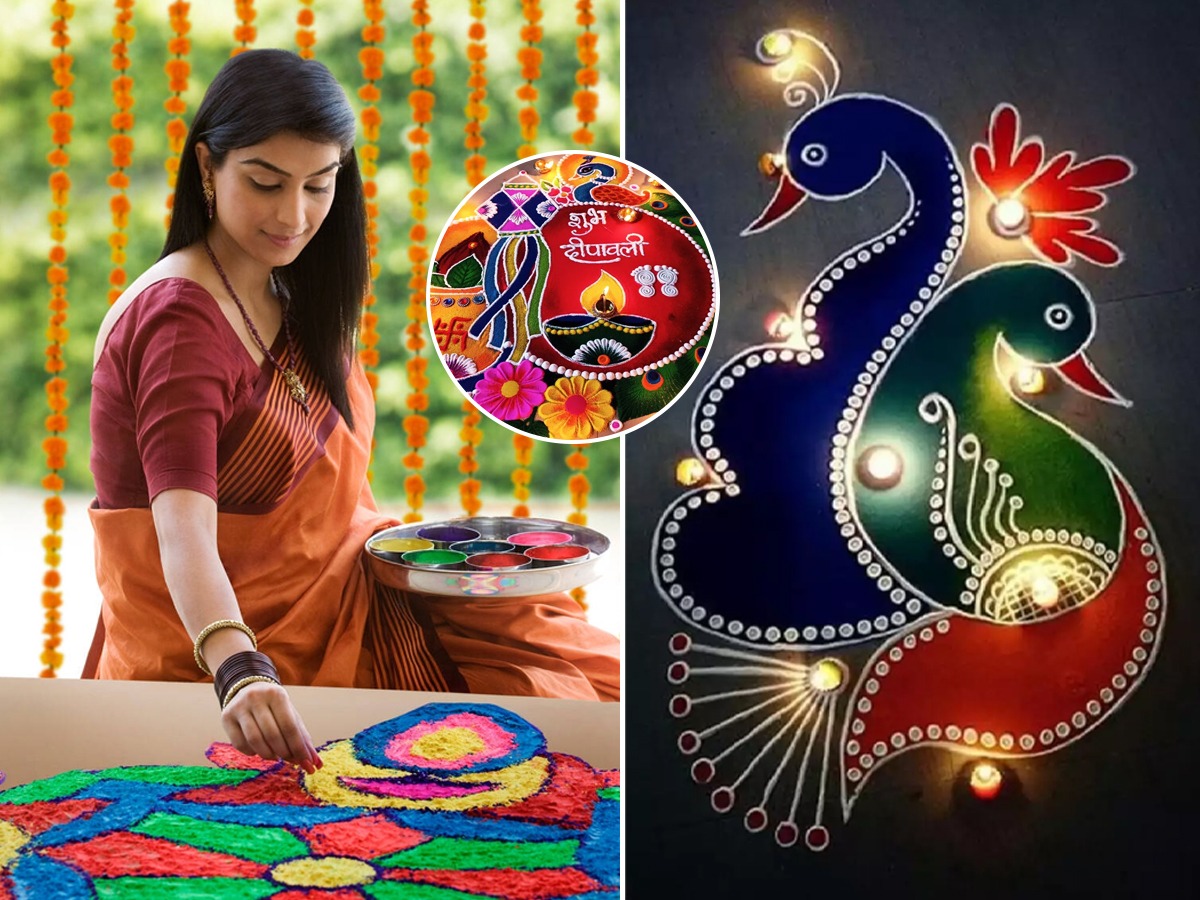 Cloud Computing Rangoli दिवाळीत दारासमोर काढता येतील अशा सोप्या रांगोळी डिझाईन्स, कमी वेळात दार ...