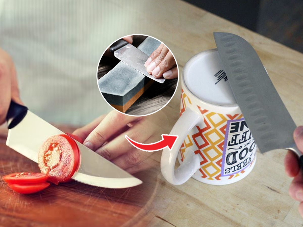 चाकूसुरीची धार गेल्याने स्वयंपाकाला वेळ लागतो? ५ मिनीटांत सुरीला धार लावण्याची सोपी ट्रिक