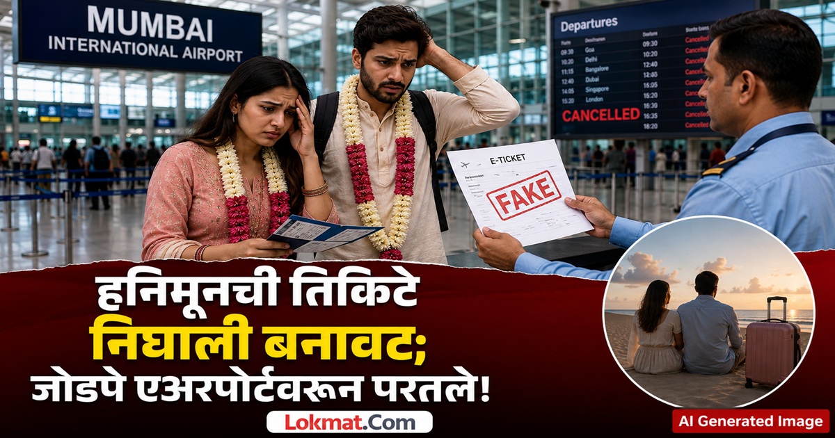 हनिमूनसाठी निघालेल्या नवदाम्पत्यासोबत मोठा धोका; मुंबई एअरपोर्टवर समजले ...