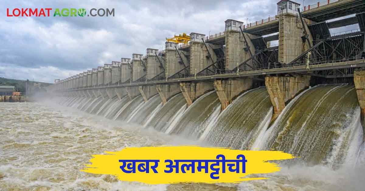Almatti Dam Water Level सगळ्यांच्या अलमट्टीकडे नजरा धरणातून तीन लाख