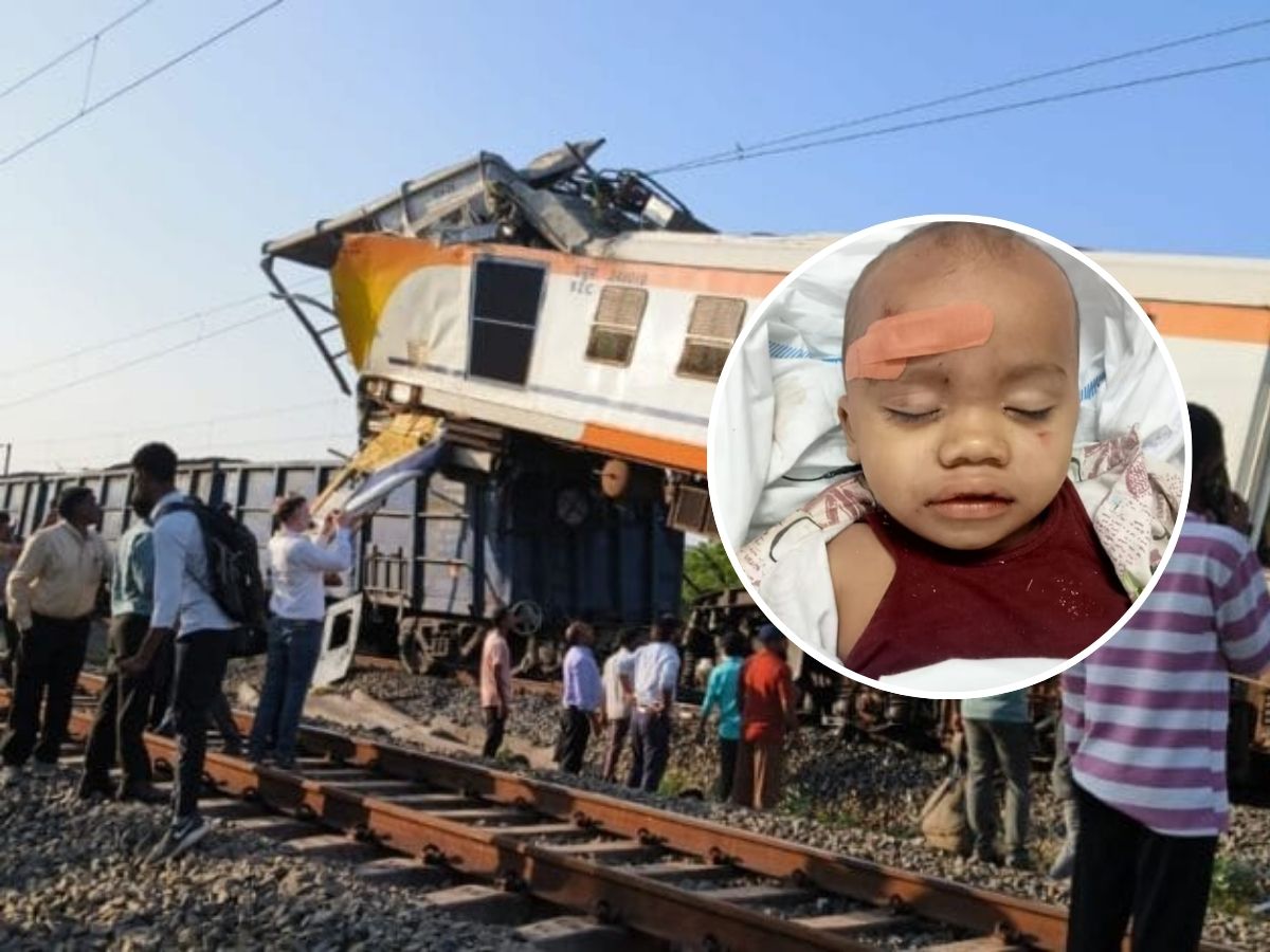 देव तारी त्याला कोण मारी! भीषण रेल्वे अपघातात ढिगाऱ्याजवळ जिवंत सापडला ...