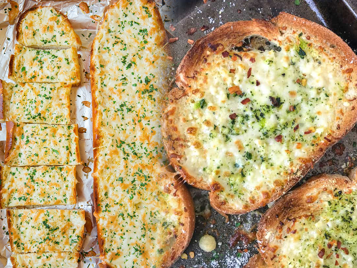 ओव्हन नसेल तर तव्यावर करा मस्त गार्लिक चीज ब्रेड; झटपट पार्टी स्पेशल