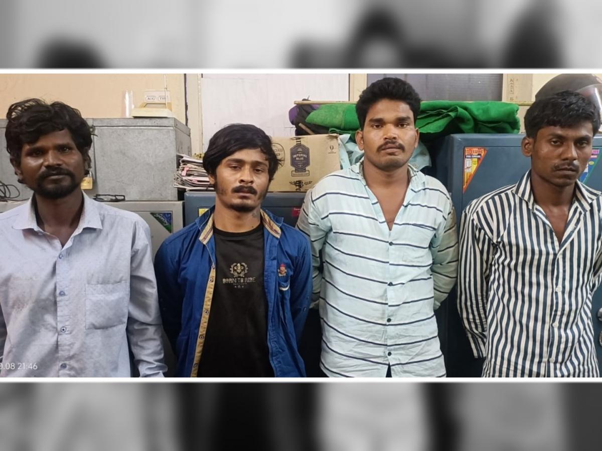 घरफोड्या करणाऱ्या टोळीला मुद्देमालासह पकडले, चार जणांना अटक - Marathi