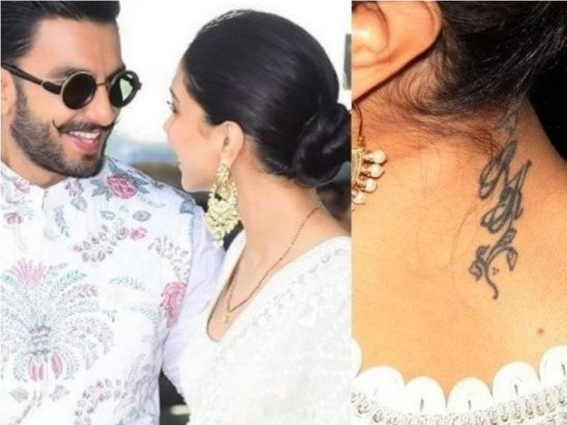 Did Deepika Padukone remove her 'RK' tattoo after marrying Ranveer Singh? -  Quora