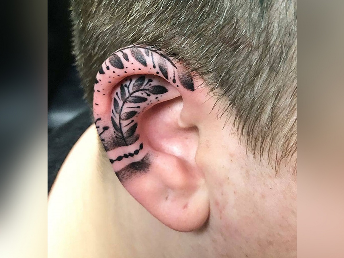10 Cool Ear Tattoo Designs  Pretty Designs