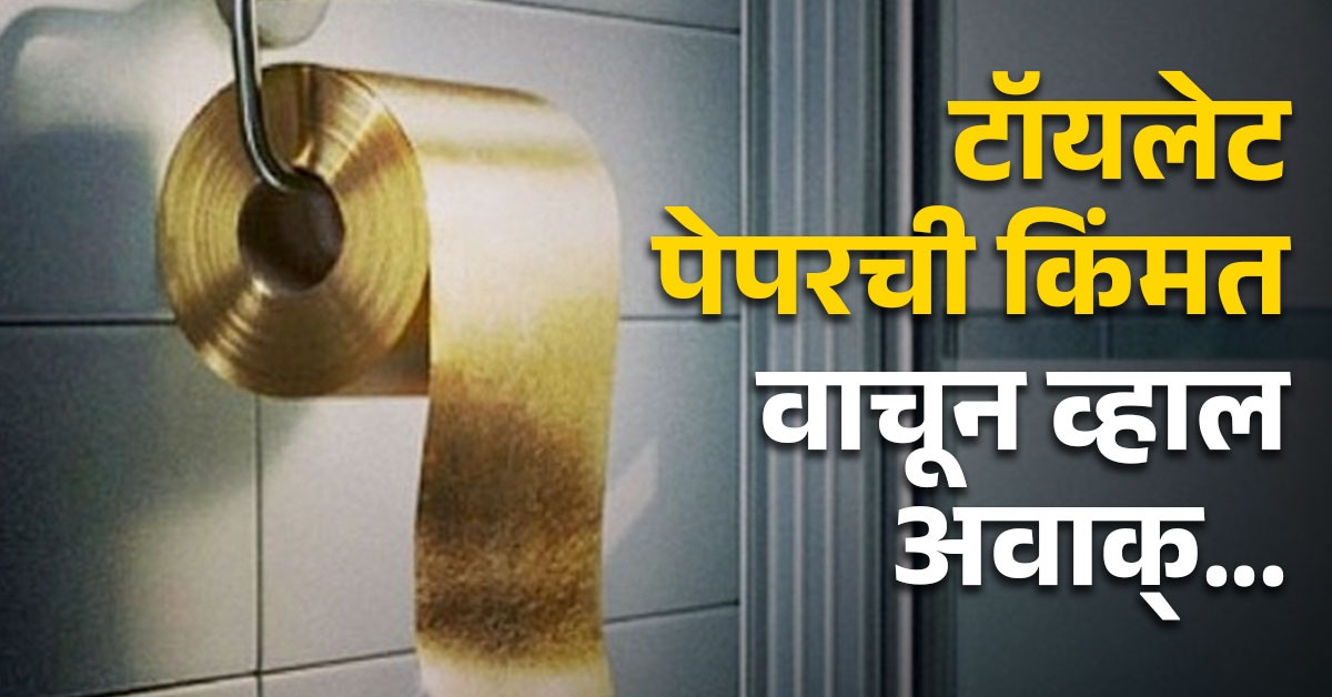 हा आहे जगातील सगळ्यात महाग टॉयलेट पेपर, किंमत वाचून बसेल धक्का