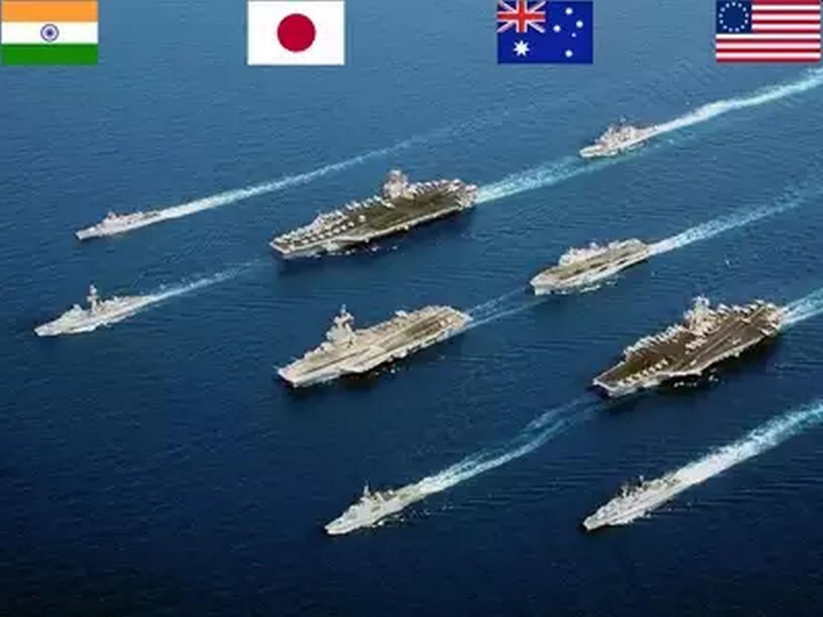 भारताकडून पहिल्यांदाच मालाबार युद्धाभ्यासाचं <a href='https://www.lokmatnews.in/topics/australia/'>ऑस्ट्रेलियाला</a> आमंत्रण; चीन भडकला - Marathi News | china angry over quad of india australia america and japan malabar naval exercise ...