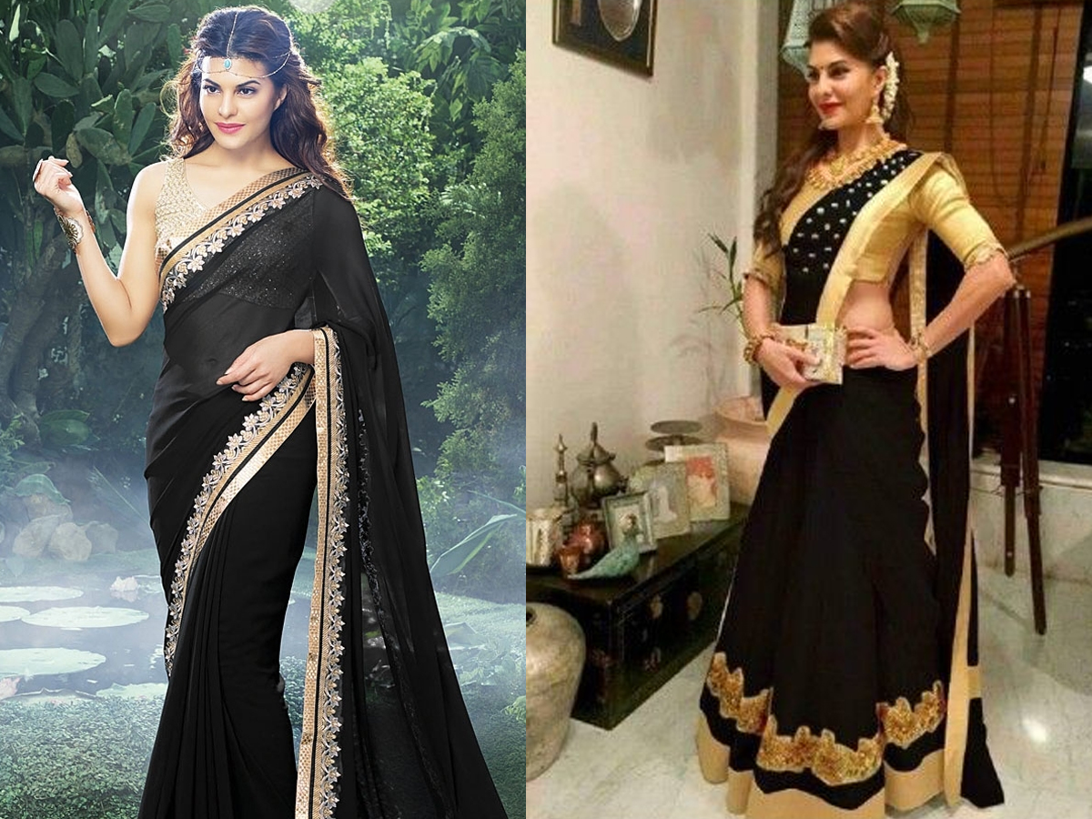 Bhumi Pednekar Serves Traditional Maharashtrian Glam For Makar Sankranti  2024 In A Black And Gold Silk Saree With A Nath