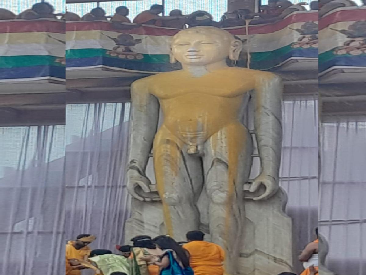 कोल्हापुरात जैन मठात २८ फुटी नयनमनोहर १००८ आदिनाथ तीर्थंकर ...