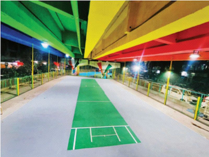 उड्डाणपुलाखालील क्रीडा संकुलाचा उद्योजक महिंद्रा यांना ‘आनंद’; सोशल