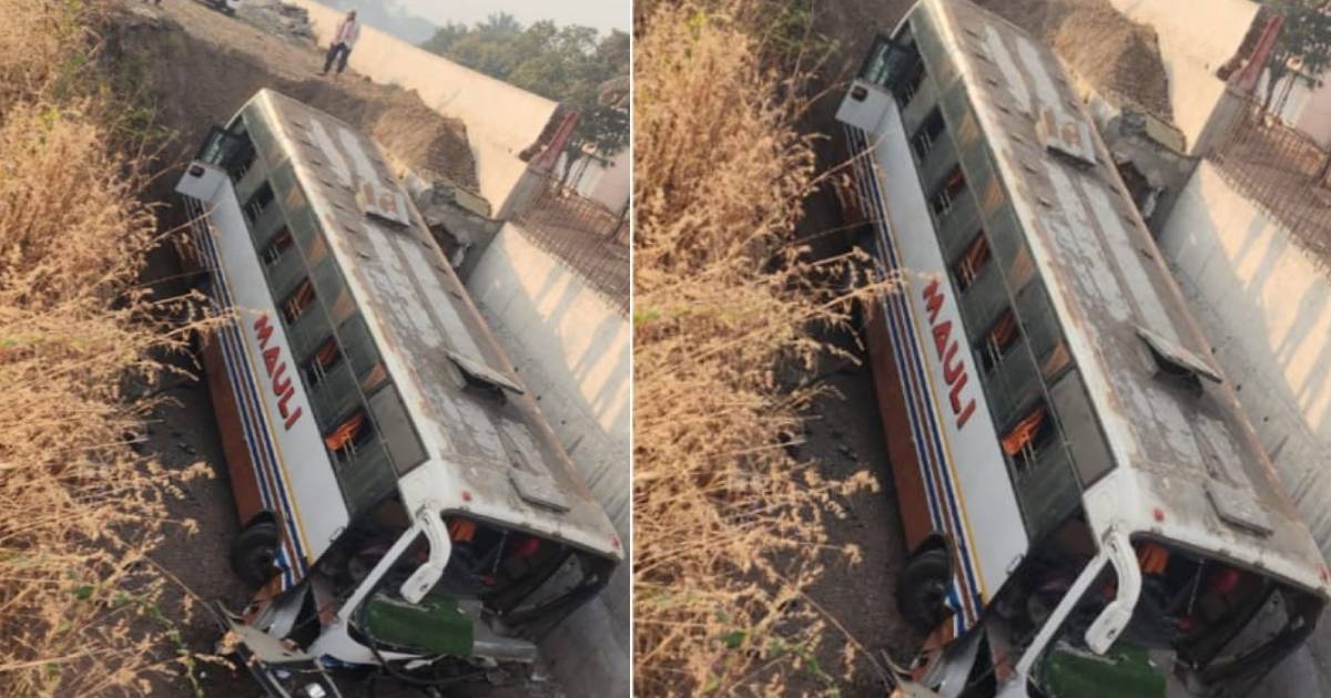 Karad Bus Accident: नाशिकमधील विद्यार्थ्यांच्या बसचा कराडजवळ अपघात; २० ...