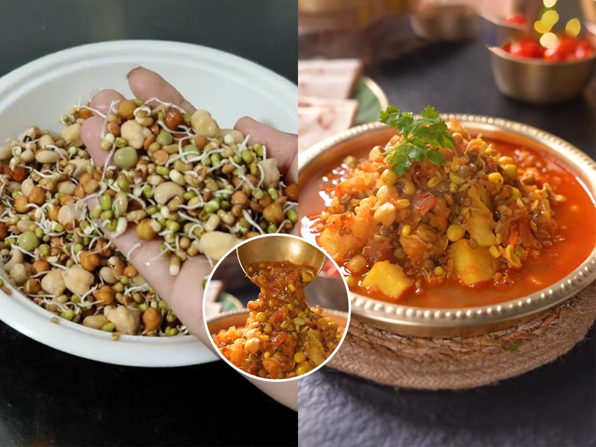 सणावाराला गोड पदार्थांसोबत करा मिक्स कडधान्याची झणझणीत उसळ, चमचमीत खाऊन ...