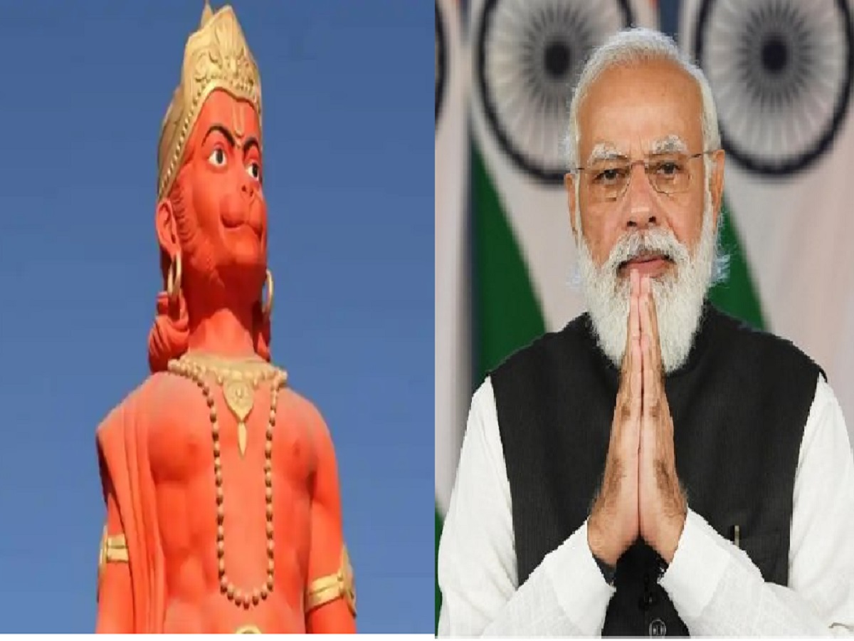 हनुमान जयंतीला पंतप्रधान नरेंद्र मोदी करणार 108 फूट उंच मूर्तीचे अनावरण Marathi News prime