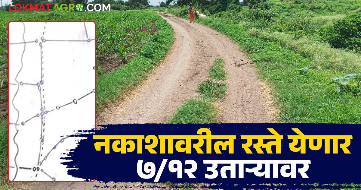 Panand Raste नकाशावरील पाणंद रस्ते येणार सातबारा उताऱ्यावर; भूमी अभिलेख विभाग ...