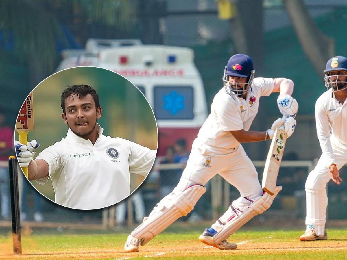 Prithvi Shaw पृथ्वी शॉचा रूद्रावतार! 31 चौकार अन् 1 षटकार; द्विशतक