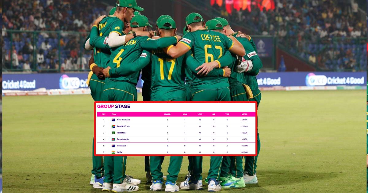 CWC Point Table विजय दक्षिण आफ्रिकेचा, फटका पाकिस्तानला! भारतासमोर