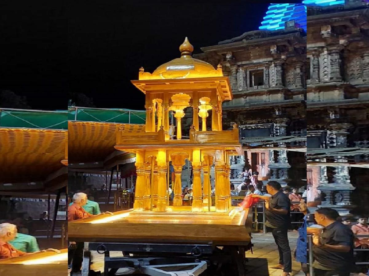 A B Rathi नव्या रथातून येत्या गुरुवारी अंबाबाईचा रथोत्सव; आतषबाजी, रांगोळी ...