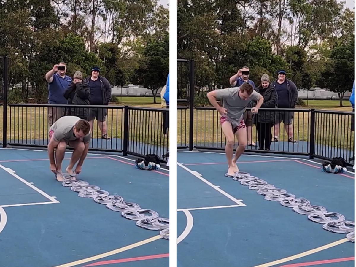 तरुणाचा विचित्र पराक्रम; 13.3 सेकंदात 10 अंडरवेअर घालून केला गिनीस