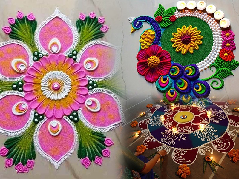 Google Rangoli Designs Easy Rangoli Designs For Diwali : रांगोळ्या काढायच्या आहेत पण जास्त वेळ ...