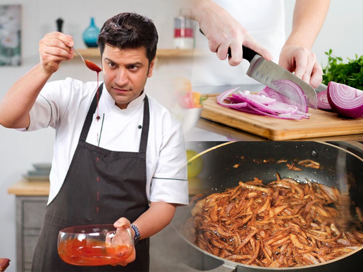 बिर्याणी आणि पुलावासाठी कांदा तळण्याच्या भन्नाट ट्रिक्स सांगतोय शेफ