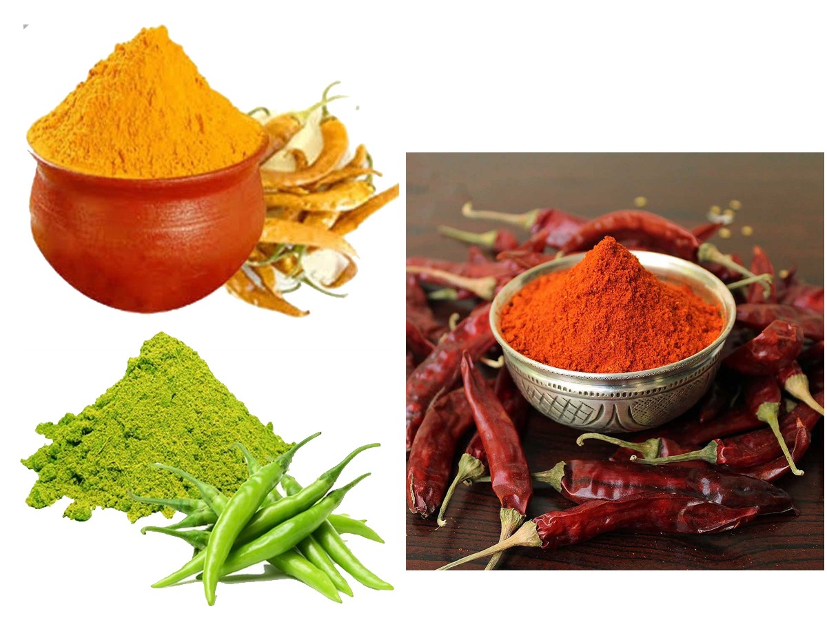 पांढरं, पिवळं आणि हिरवं तिखट पाहिलंय कधी? बघा कसं करतात ते.. Marathi