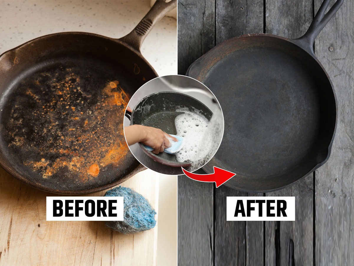 काळा पडलेला तवा २ मिनिटात होईल स्वच्छ; ३ टिप्स, तासनतास घासावं नाही