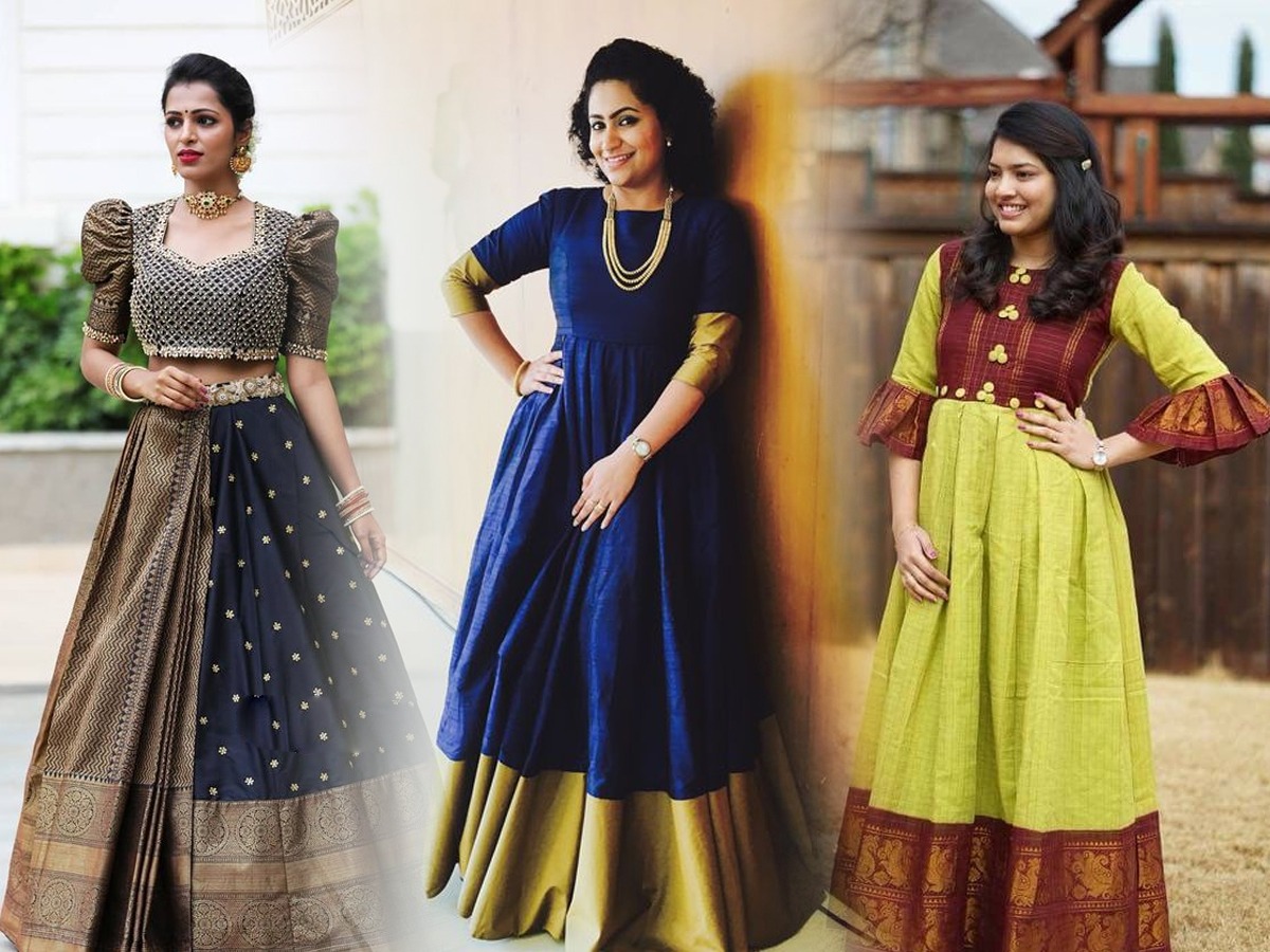 Saree Gowns : Fusion of Indian and Western Wear – South India Fashion
