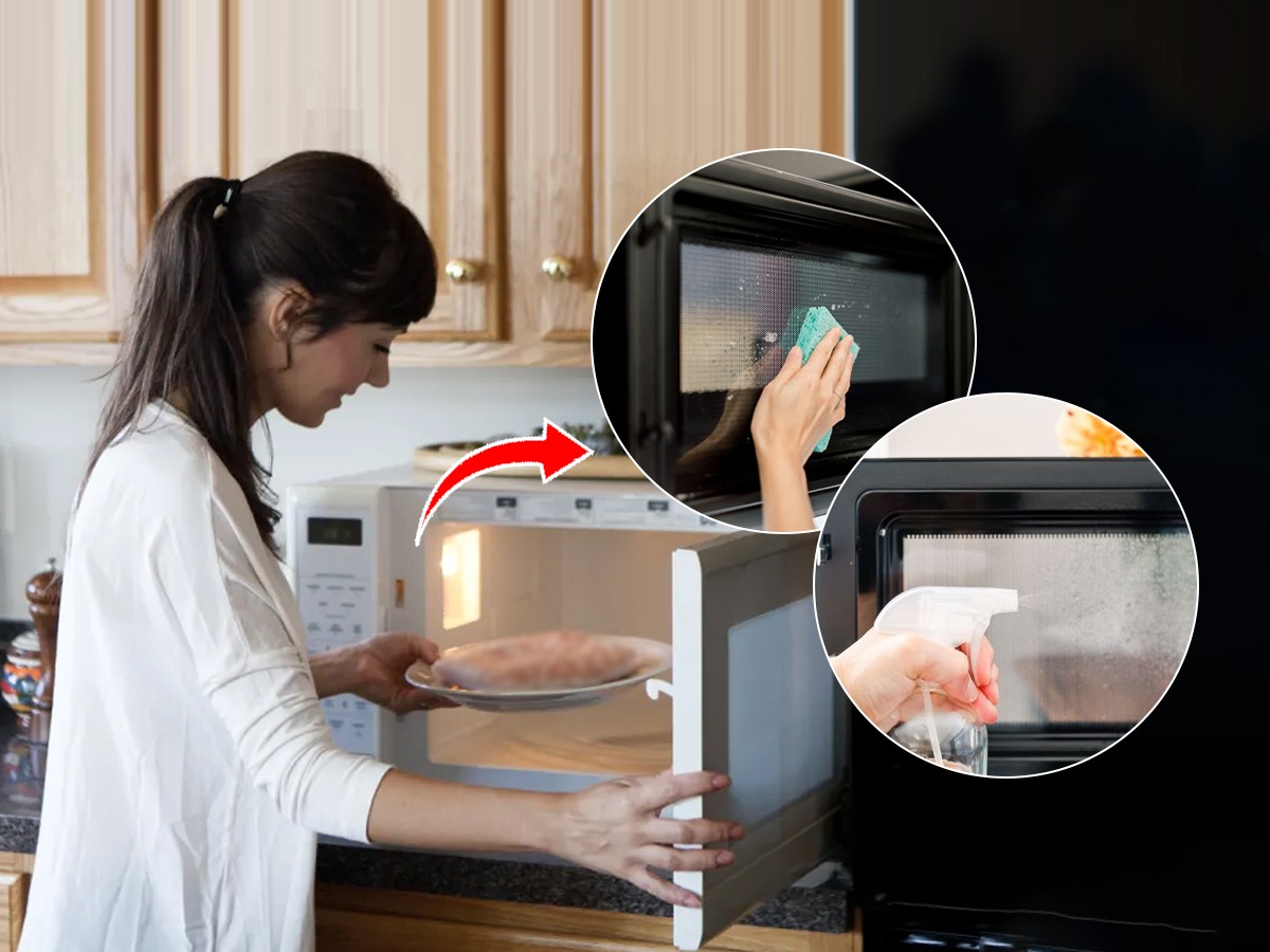 मायक्रोवेव्हची काच भुरकट झाली? २ सोपे उपाय, काच चटकन होईल स्वच्छ