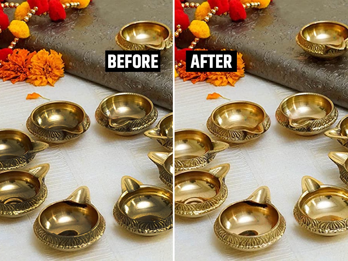 तेलकटजुनी पितळेची जुनी भांडी दिवे स्वच्छ चकचकीत करण्याच्या ४ ट्रिक्स