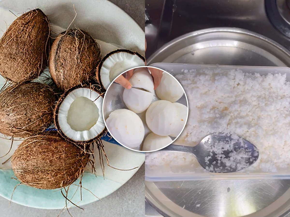 रोज नारळ खवण्यासाठी वेळ जातोय, १ सोपी ट्रिक...नारळाचा किस स्टोअर करुन