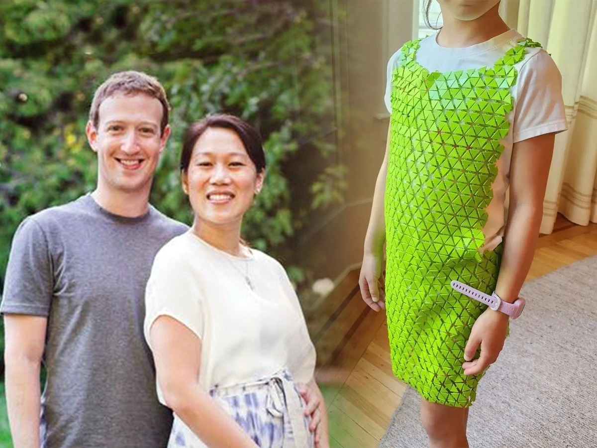 कमाल! मार्क झुकेरबर्गनं लेकीसाठी तयार केला सुंदर 'थ्री डी' ड्रेस; पाहा