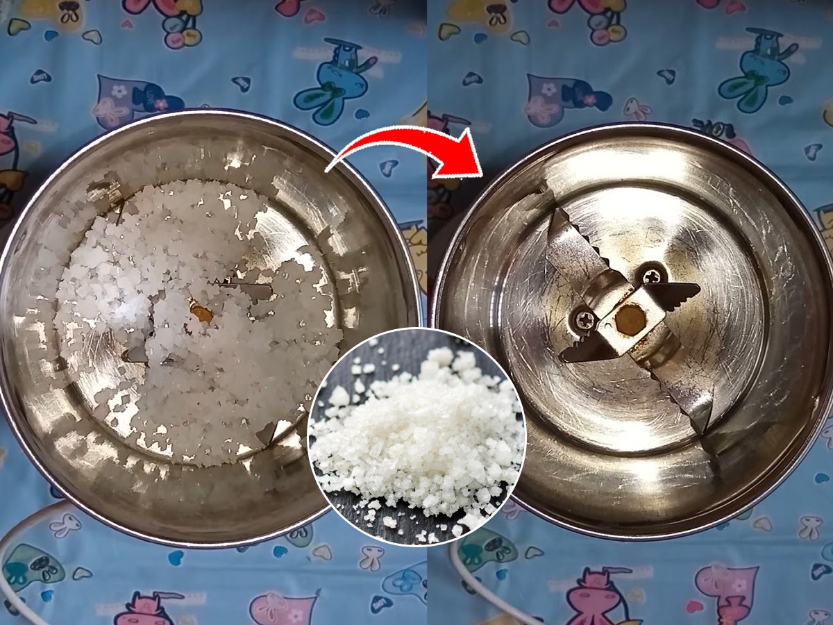 मिक्सरच्या ब्लेड्सची धार वाढवण्याची सोपी ट्रिक; १ चमचा काळं मीठानं
