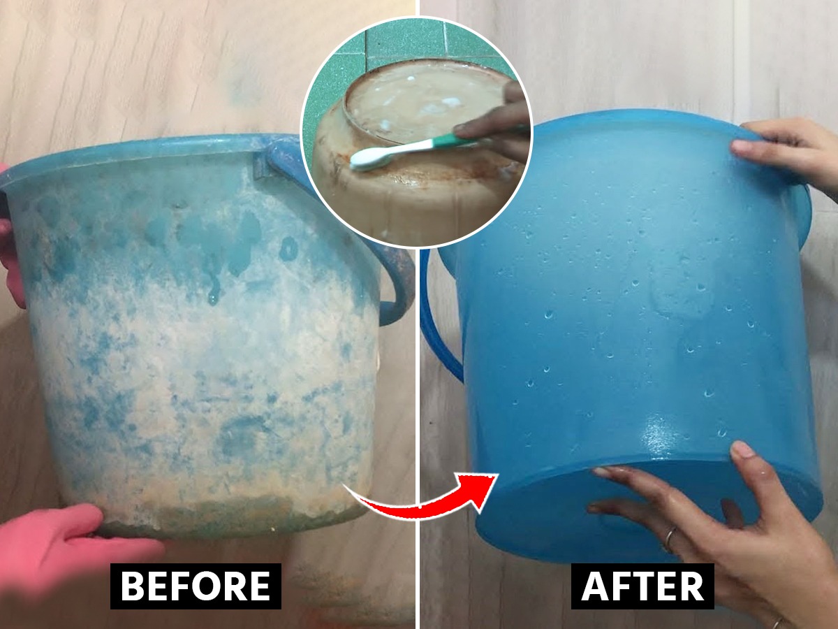 बाथरुममधल्या बादल्यामगांवर काळा मेणचट थर? ५ उपायनव्यासारख्या चमकतील