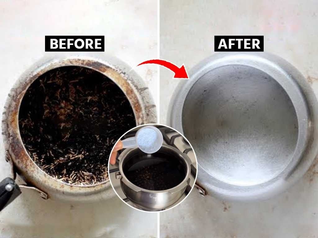 जळालेला कुकर २ मिनिटांत होईल चकचकीत; ३ ट्रिक्स, हात न दुखतान रगडता