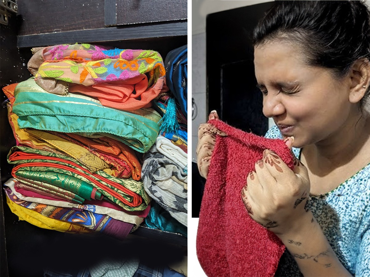 कपाट सुटकेसमध्ये ठेवलेल्या साड्यांना कुबट वास येतो? ३ टिप्स, वास