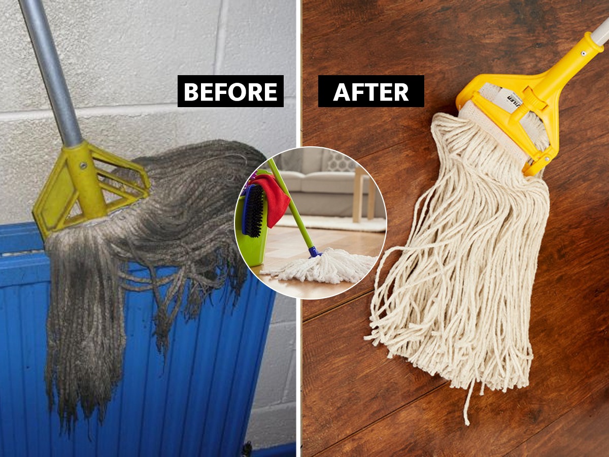 फरशी पुसायचा मॉप काळाकुट्ट होऊन कुबट वास येतो ? ३ सोप्या टिप्स, मॉप