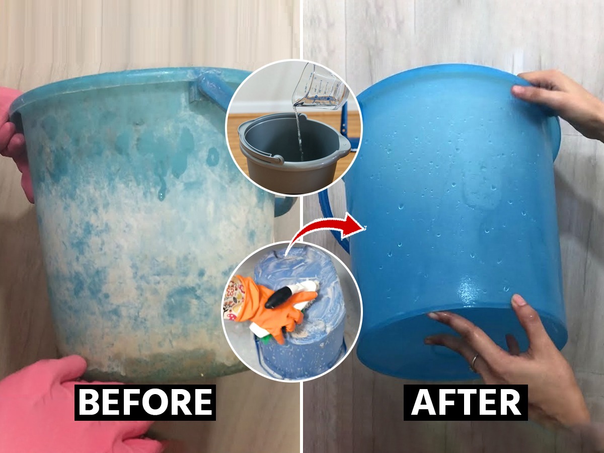 बादल्यांवर पांढरे डागमेणचट थर जमा झालाय? ३ सोपे उपाय, न घासता बादल्या