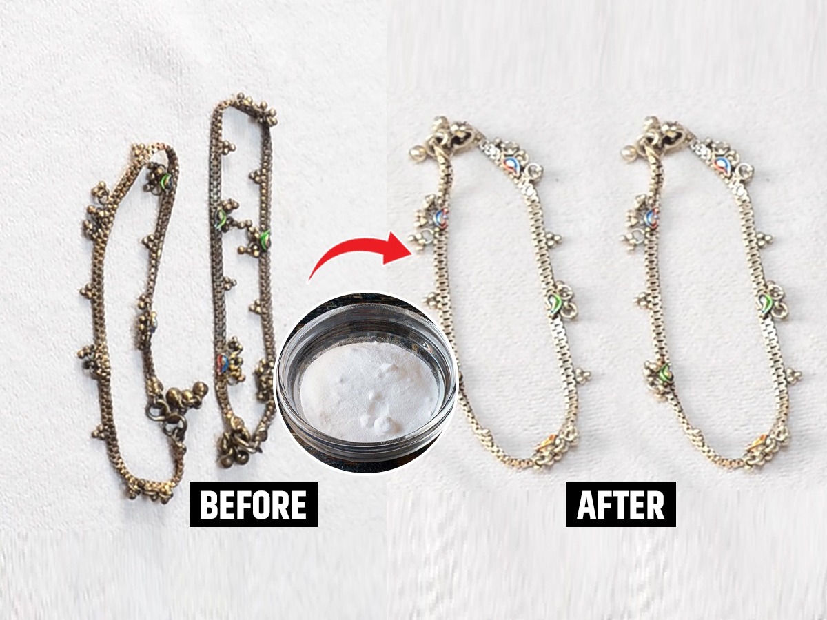 चांदीचे पैंजण काळे पडले, पण ऐन दिवाळीत कसे घालणार? ३ सोपे उपाय, दोन