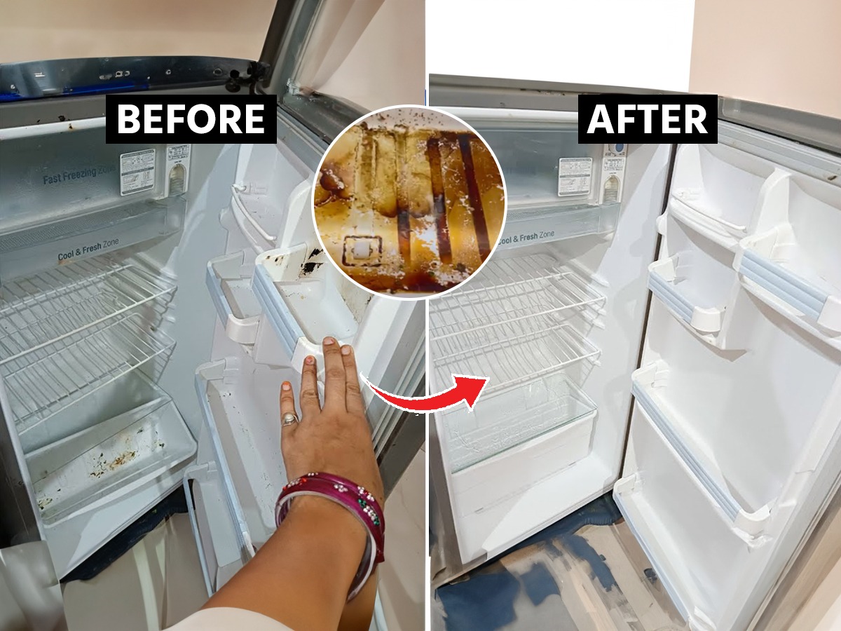 फक्त ५ मिनिटांत न घासता फ्रिज होईल नव्यासारखं चकाचक, ४ पदार्थांची