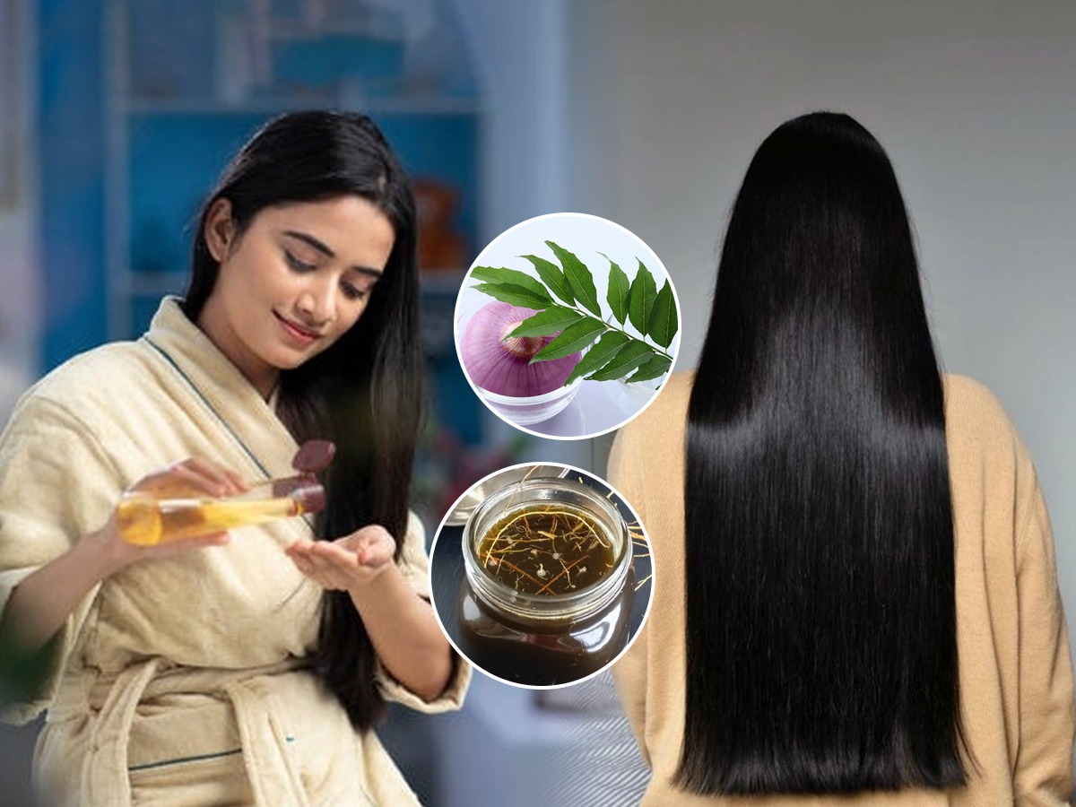 केस गळून विरळ झालेत? खोबरेल तेलात मिसळा कांदाकडीपत्ता; हेअर ग्रोथचं